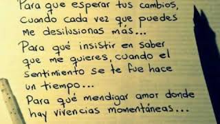 Te regalo mi tristeza 😢 los temerarios