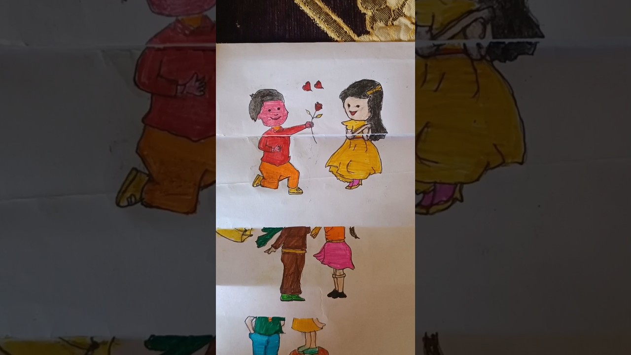 paper fold love drawing❤️special one❤️❤️#shorts#art#drawing#youtubeshorts#paper#shortsvideo#love