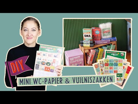 Tiny Toilet Rolls and Bin Bags from Die-Cut Sheets