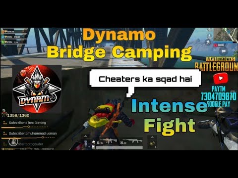 Dynamo Bridge Camping|| Hydra dynamo || Intense fight || pubg mobile