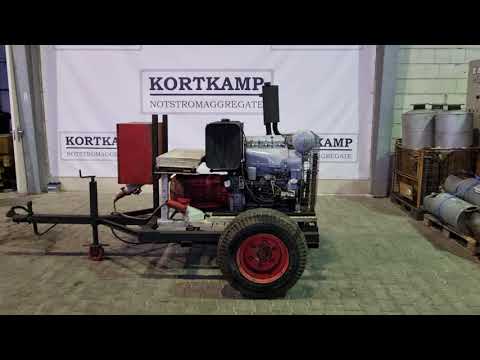 Deutz Stromaggregat 40 KVA mit Anhänger Notstromaggregat - Diesel Generator Deutz 912