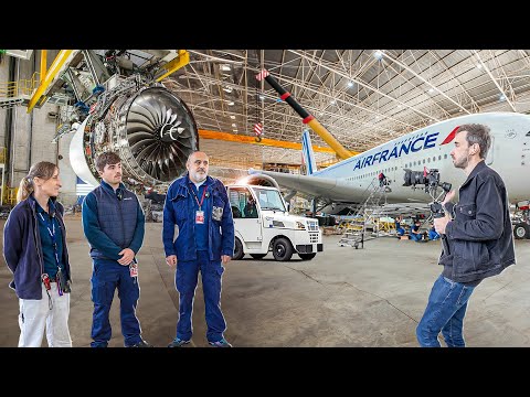 Une journée avec des mécaniciens avion