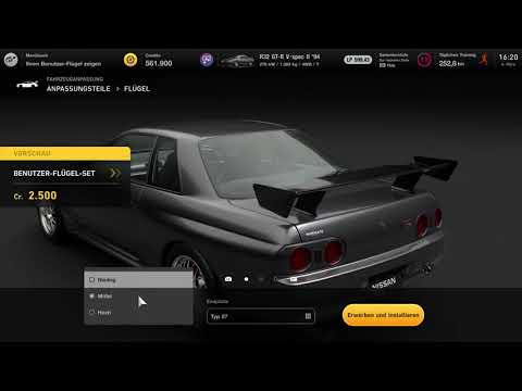 Menübuch Nr. 20 Ihren Benutzer-Flügel zeigen | Gran Turismo 7 | PS5