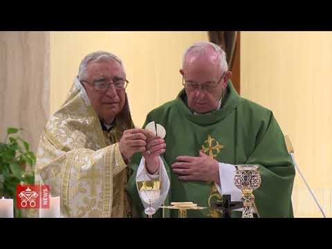 Sainte-Marthe: le Pape concélèbre avec le patriarche melkite