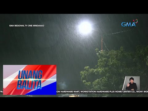 Malakas na ulan at hanging dala ng Bagyong Aghon, ramdan na sa Surigao City Unang Balita