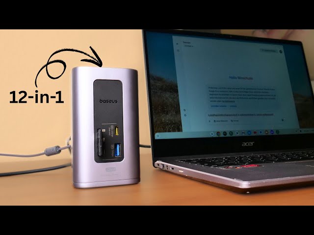 Vídeo relacionado con Baseus Nomos Air 12 in 1 Docking Station, Estación de Acoplamiento 2 Monitores para Windows, con 4K HDMI, 10Gbps USB-A/C, SD/TF, 100W PD, Ethernet, Compatible con portátiles HP/Lenovo/DELL/Acer