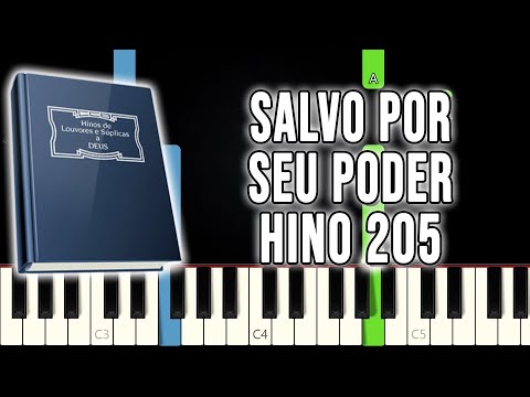 Hino 205 CCB - Salvo Por Seu Poder | VERSÃO FÁCIL | Piano e Teclado Tutorial