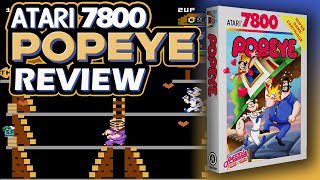 The BEST ATARI 7800 Game? POPEYE Homebrew Review!