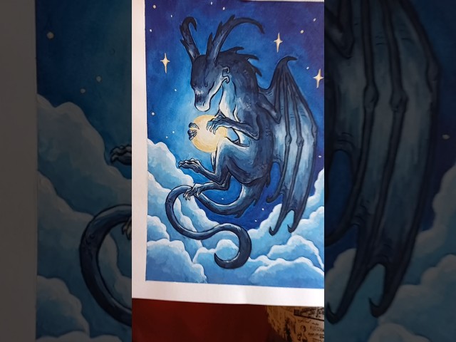 Vídeo relacionado con Epic Dragon Fantasy Art with Full Moon Gothic Style Camiseta