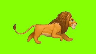Download lagu Lion Run Greenscreen | Greenscreen Singa | Animal Greenscreen mp3