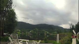 preview picture of video 'Etne Fjord - Rainy Weather [30fps] [Tide] [Norway] | 2013-07-05'