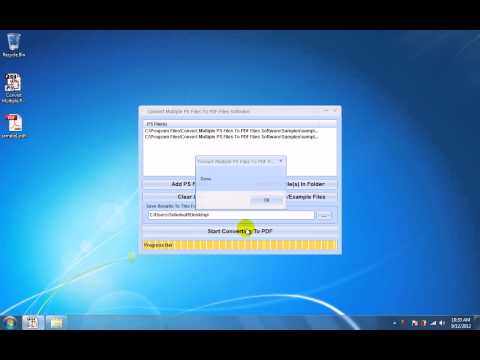 Convert Multiple PS Files To PDF Files Software