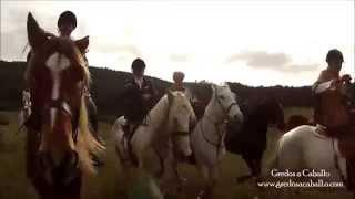 preview picture of video 'Side saddle horse day in Hoyos del Espino, Avila, Spain (Horse riding in Gredos, Spain)'