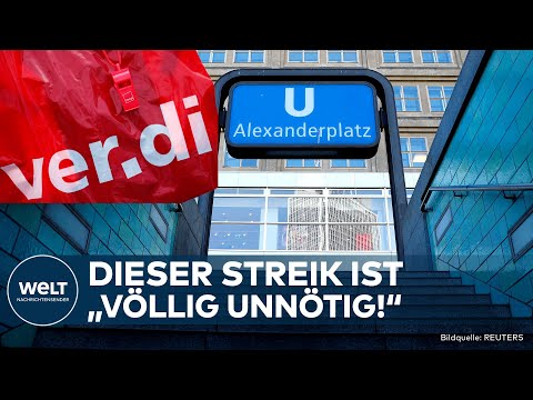 DEUTSCHLAND: "Bundesweite Dramaturgie!" BVG schießt gegen Verdi! Streik bremst Berufsverkehr aus!
