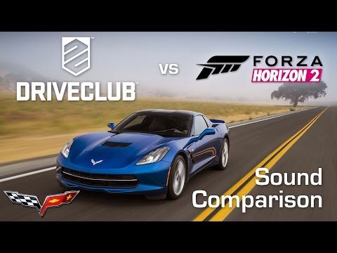 DriveClub vs Forza Horizon 2 - 2015 Chevrolet Corvette Z06 - Sound Comparison