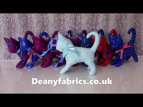 Deany Fabrics sewing tutorial pin cushion kitten cat project