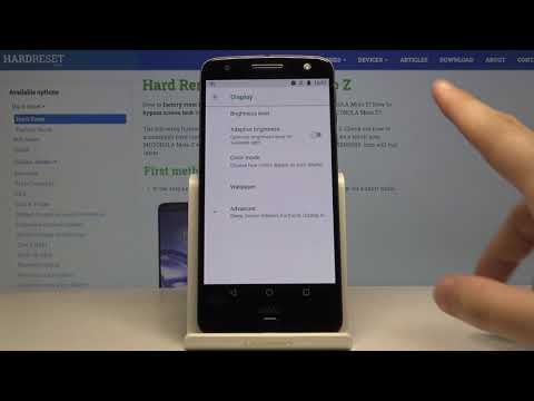 Enable Adaptive Brightness – MOTOROLA Moto Z Auto-Brightness