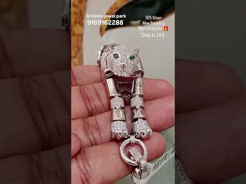 Silver #new #tending #bracelet #925silver #jaguar #mens #bracelet 😱😱👌👌