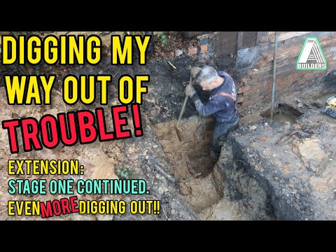 Single Storey Extension Stage One Continued...Digging Digging and more Digging!!!