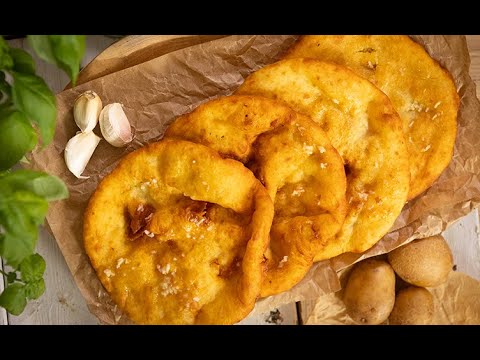 Pannonian fast food - potato langos