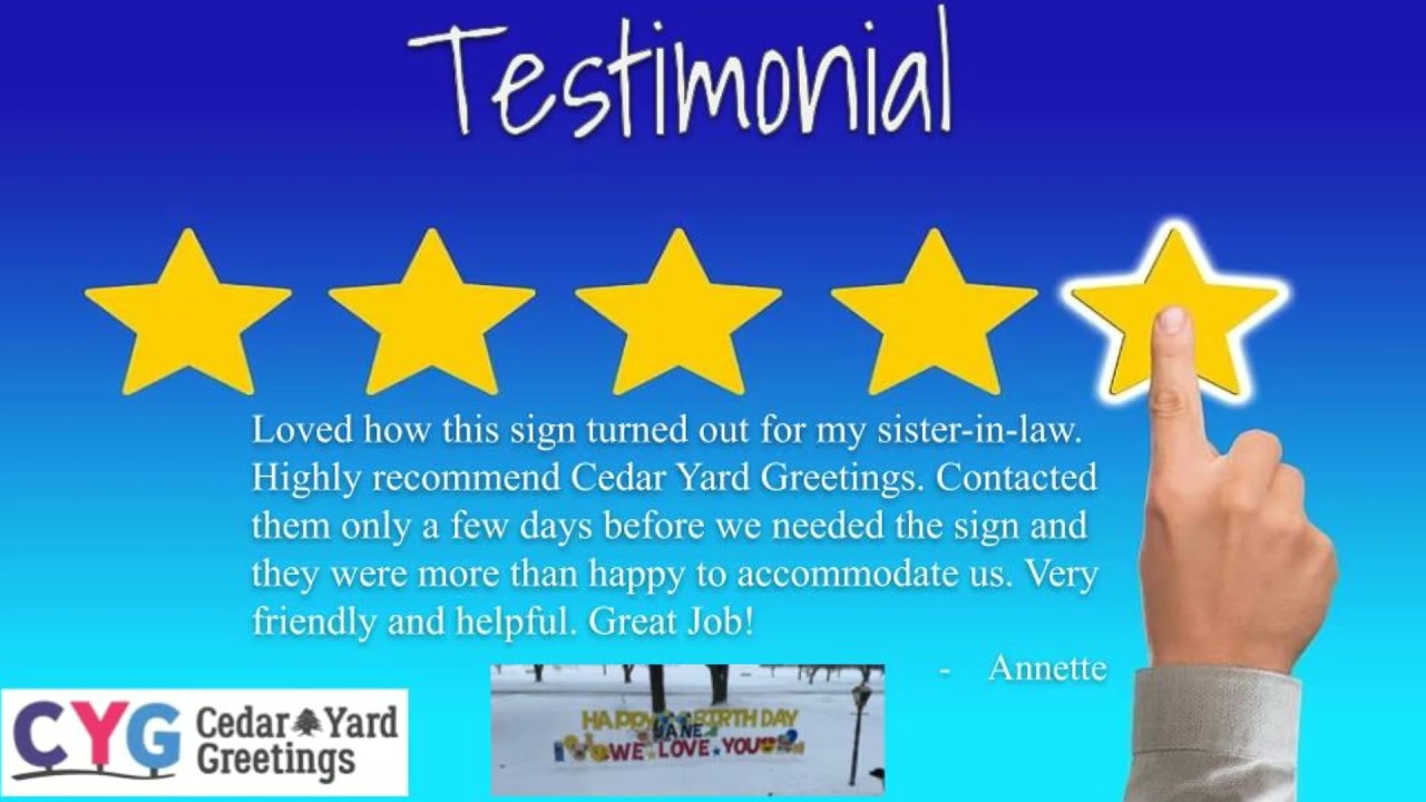 Birthday Yard Greetings