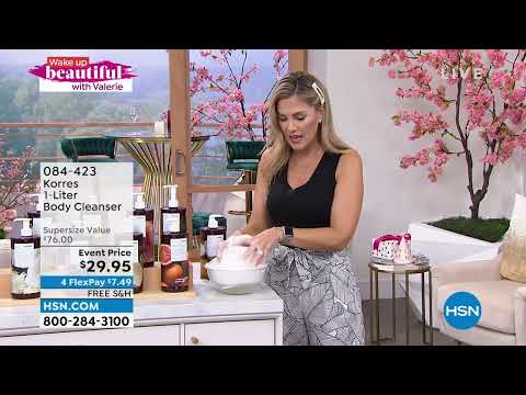 Korres – Erneuernde Körperreinigung mit Basilikum und Mandarine, 1 Liter