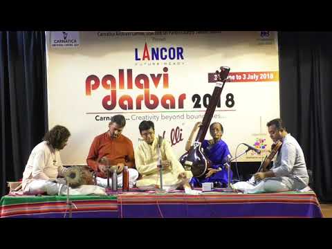 Saketharaman as spl sapta swara - Sapta raga - sapta tala pallavi concert l Pallavi Darbar 2018