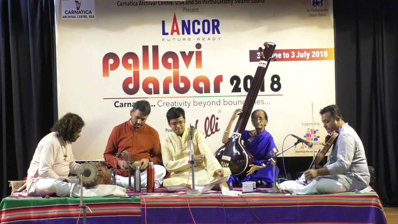 Saketharaman as spl sapta swara - Sapta raga - sapta tala pallavi concert l Pallavi Darbar 2018