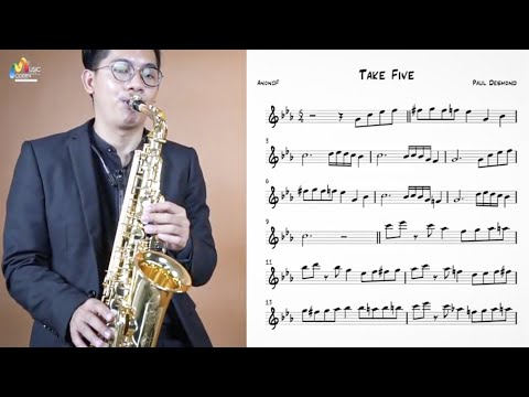 Take Five (Paul Desmond) easy solo transcription
