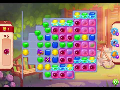 HomeScapes Level 521 no boosters (12 moves)