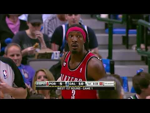 2011 playoffs west conference 1st round Mavs vs Blazer，G1