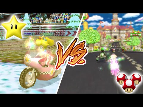 SUPER STAR VS Mushrooms | MARIO KART WII
