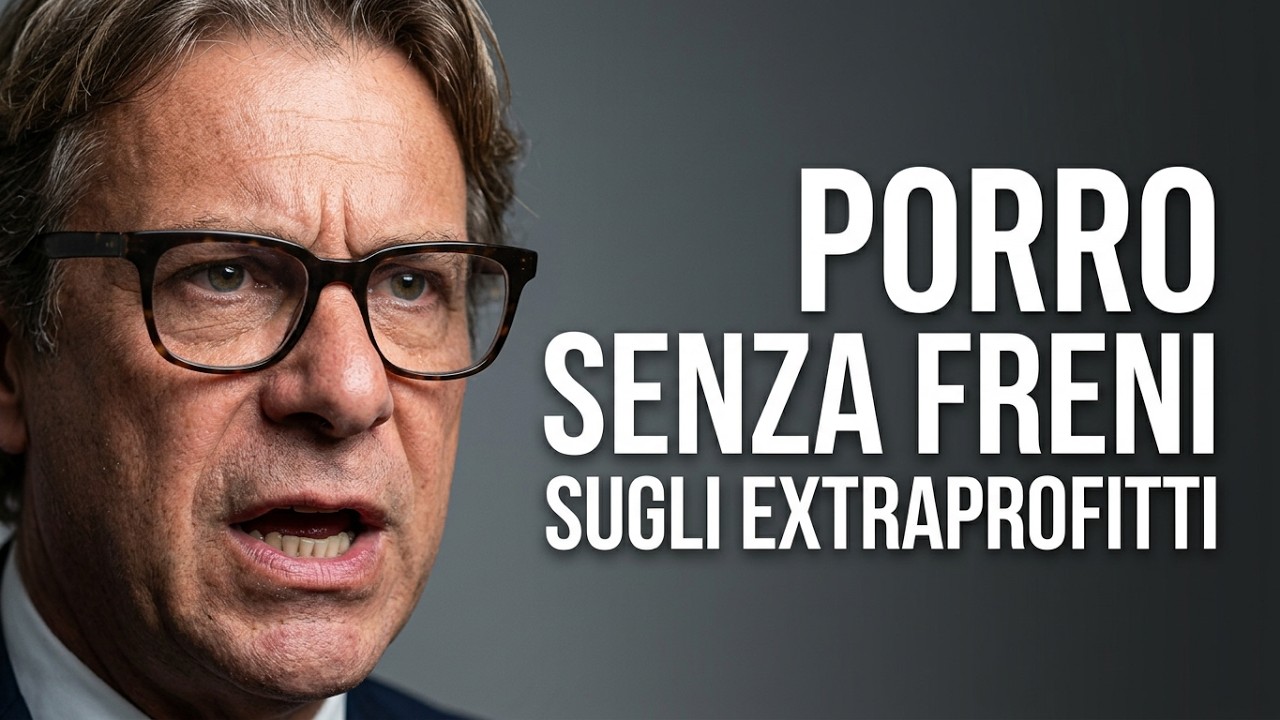 NICOLA PORRO SENZA FRENI LA TASSA SUGLI EXTRAPROFITTI: "È UNA MISURA SOVIETICA, HA RAGIONE TAJANI"