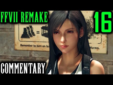 Final Fantasy VII Remake Walkthrough Part 16 - Sun Lamps Of Sector 5 (Chapter 6)
