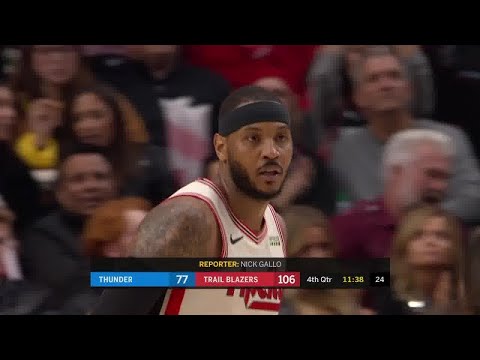 Carmelo Anthony Full Play vs Oklahoma City Thunder | 11/27/19 | Smart Highlights