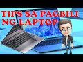 TIPS SA PAGBILI NG LAPTOP