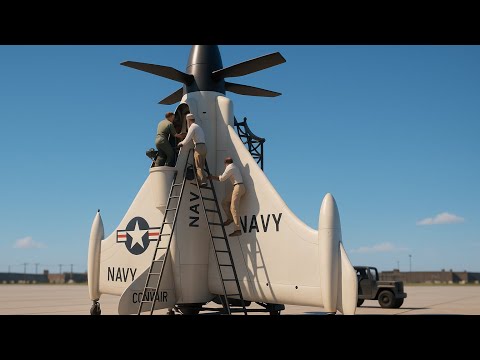 🚀Convair XFY-1 Pogo: The Vertical Takeoff Fighter That Defied Gravity💥