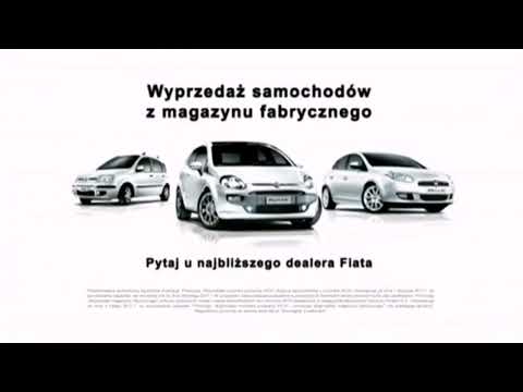 Reklama Fiat Punto Wyprzedaż Samochodów z Magazynu Fabrycznego Wyprzedaż Rocznika 2010 2011 Polska 