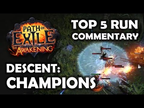 Path of Exile: DESCENT CHAMPIONS Race Commentary - Top 5 Templar Run &  Top 20 Overall
