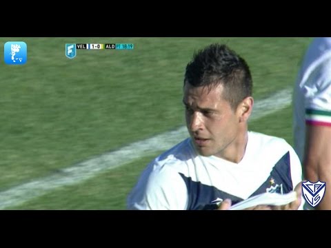 Gol de Caraglio. Vélez 1 - Aldosivi 0. Fecha 1. Primera División. 2015. FPT