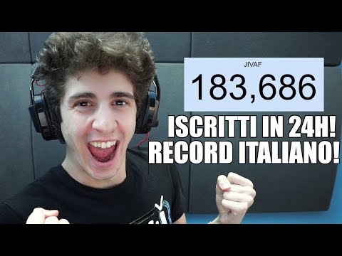 RECORD ITALIANO: 183.686 ISCRITTI in UN GIORNO!!