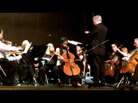 Breval 'cello concerto in D major by 10 yr old Hasina Torres