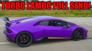 EURO CARS vs. MUSCLE CARS SEND IT LEAVING CAR SHOW! (I SENT IT IN THE CTS-V!)