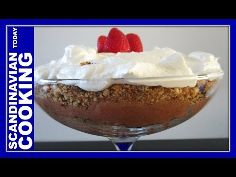 Danish Rhubarb Cake - A Traditional No Bake Cake - Rabarberkage