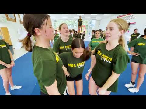 Mira Costa High School Cheerleader Sienna Llorens talks about practice without COVID-19 protocols