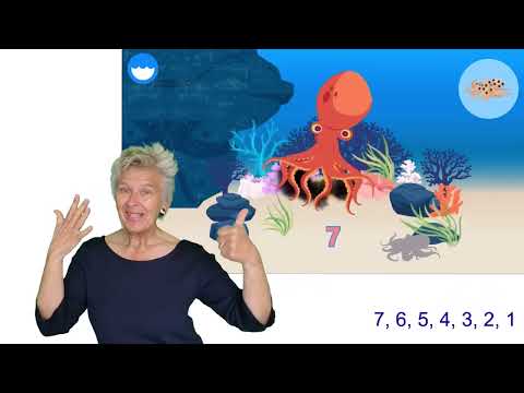 Mijnheer Octopus - Zingen met gebaren (Jeroen Schipper)  Mooi liedje om (terug)tellen te oefenen!