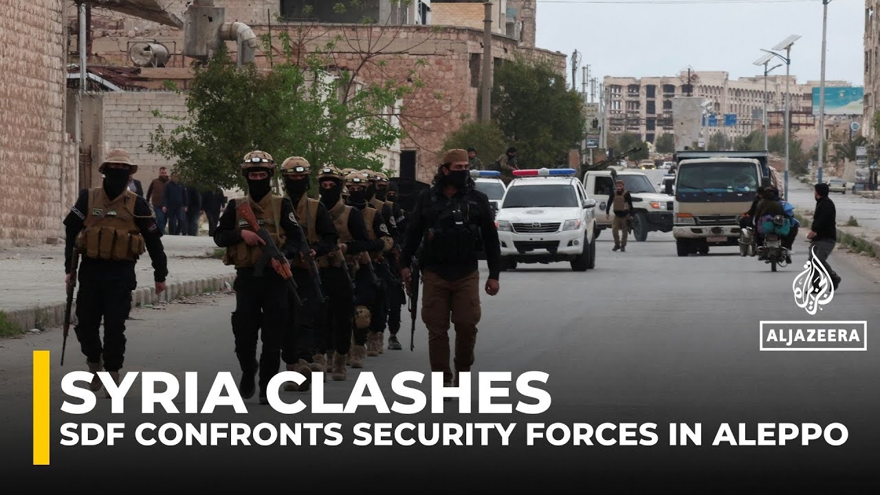 At least 4 killed after clashes erupt between Syrian army and SDF in Aleppo
