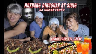 Download lagu MUKBANG DINUGAAN AT SISIG SA SEMENTERYO ICED TEA PRANK mp3