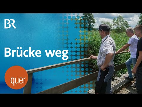 Bahn will Brücke abreißen: Bauern können Felder nicht ernten | quer vom BR