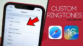 How to Set ANY Song as RINGTONE on iPhone (No Computer - iOS 16)